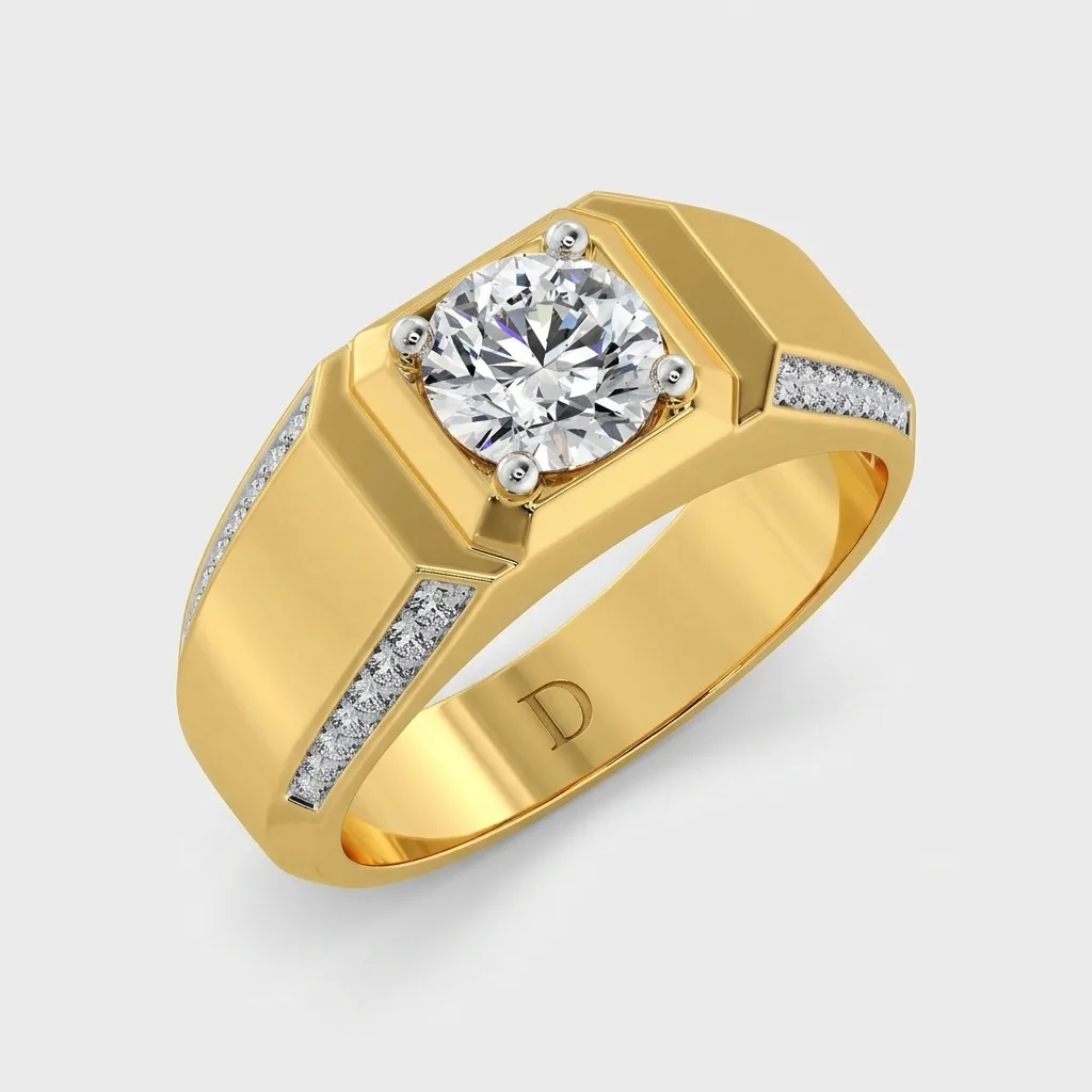 Forte — Yellow Gold — three-quarter