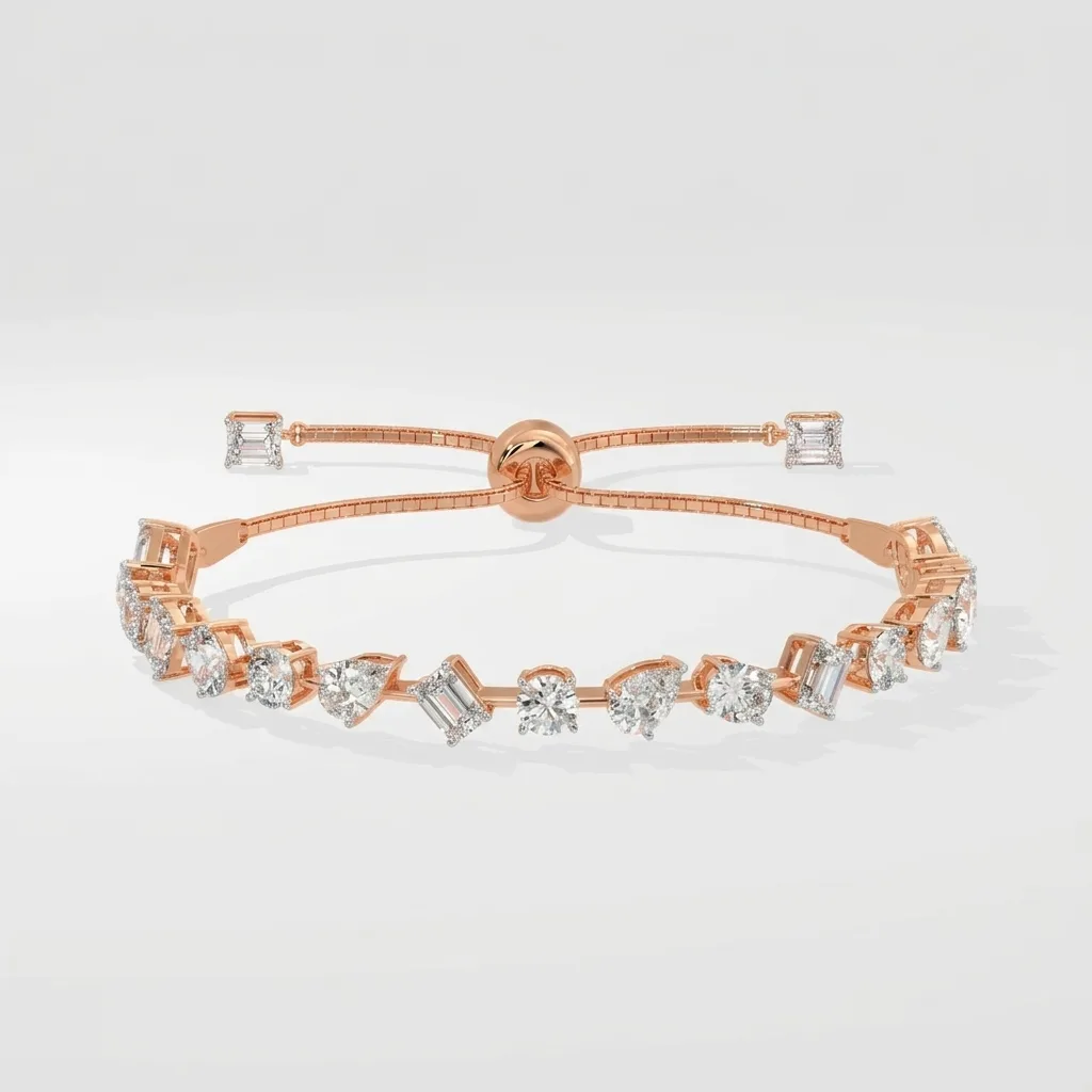 Varo Modern Bracelet — Rose Gold — straight-on