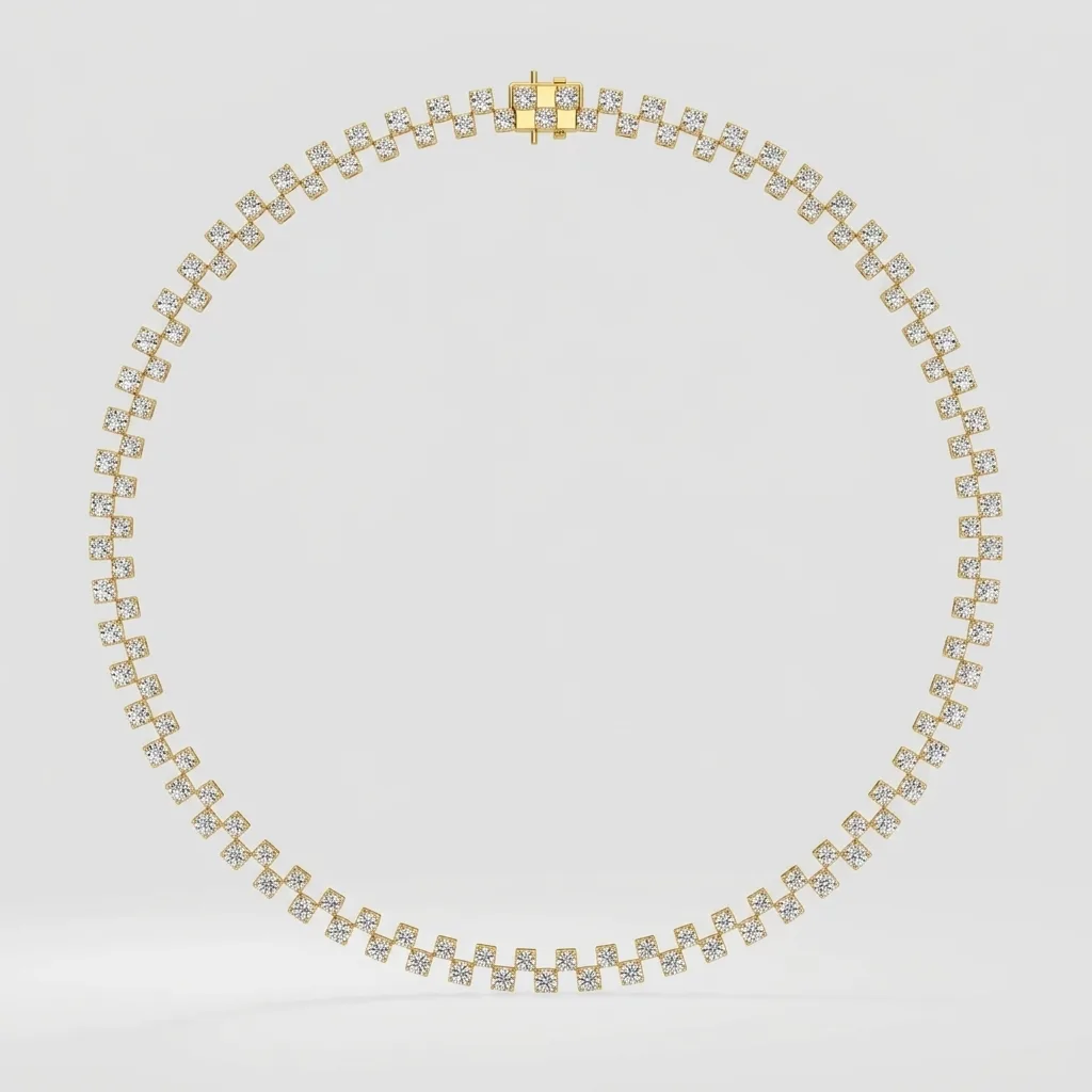 Vespera Women's Necklace — Yellow Gold — straight-on